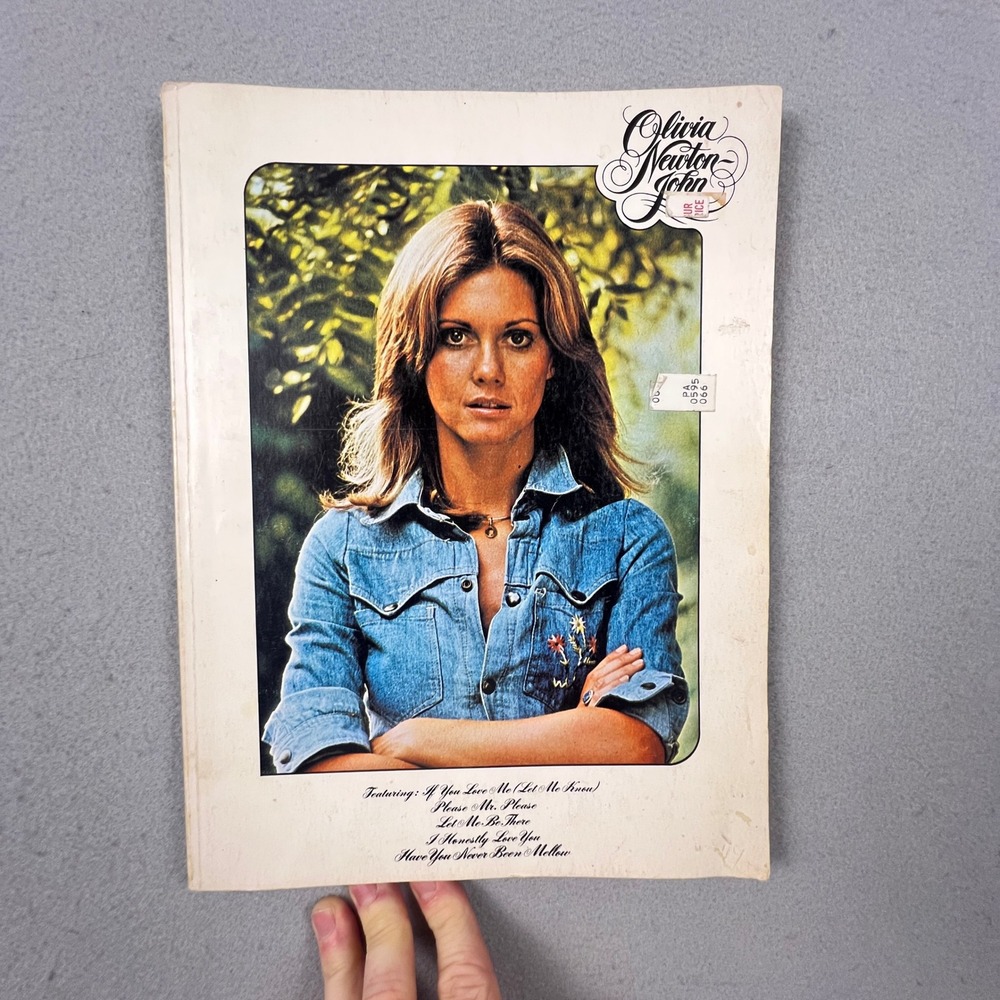 Olivia Newton-John Sheet Music Songbook White 1975 Vintage 70s Pop Piano Vocal